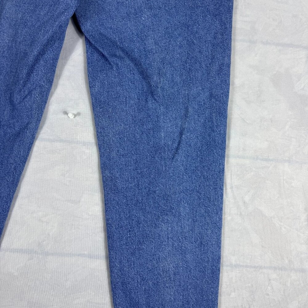 Lee Women's Mom Jeans Blue Denim Elastic Waist High Waisted 5-Pocket 6 Medium‎ - Picture 8 of 16